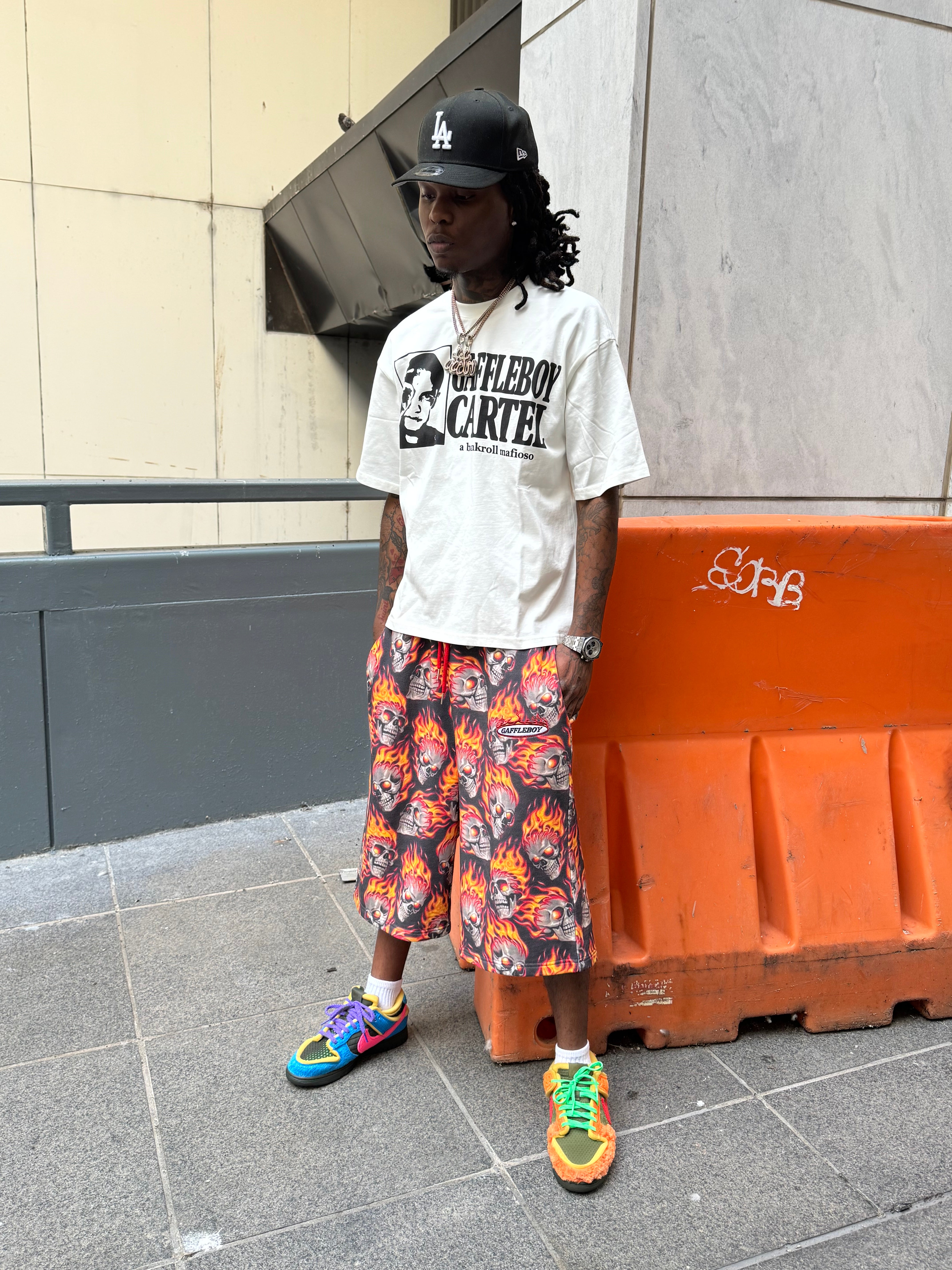 Flame 3/4 Shorts